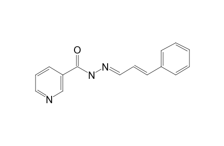 Pyridine-3-carbohydrazide, N2-(3-phenyl-2-propenylideno)-