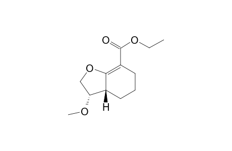 ethyl (3S,3aR)-3-methoxy-2,3,3a,4,5,6-hexahydro-1-benzofuran-7-carboxylate