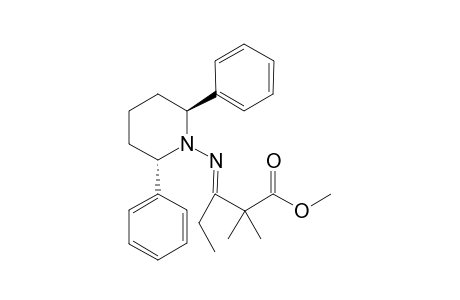 (2S,6S)-1-[N-(2',2'-Dimethyl-1'-methoxycarbonyl)pent-3-ylidene]amino-2,6-diphenylpiperidine