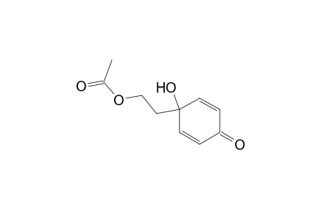 acetic acid 2-(1-hydroxy-4-keto-1-cyclohexa-2,5-dienyl)ethyl ester