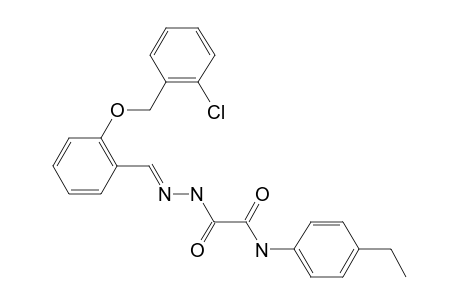 N'-[(E)-[2-(2-chlorobenzyl)oxybenzylidene]amino]-N-(4-ethylphenyl)oxamide