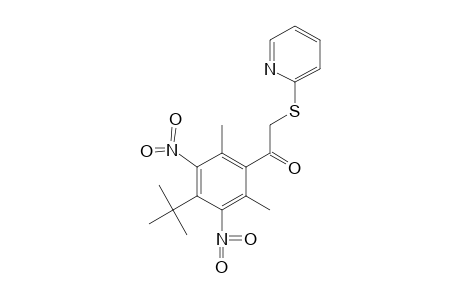 4'-tert-butyl-2',6'-dimethyl-3',5'-dinitro-2-[(2-pyridyl)thio]acetophenone