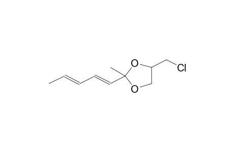 4-CHLOROMETHYL-2-(1E,3E-PENTADIENYL)-2-METHYL-1,3-DIOXOLANE (ISOMERMIXTURE)