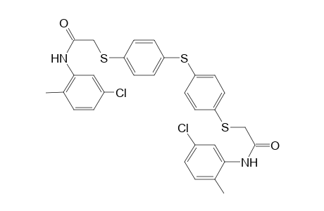 2-({4-[(4-{[2-(5-chloro-2-methylanilino)-2-oxoethyl]sulfanyl}phenyl)sulfanyl]phenyl}sulfanyl)-N-(5-chloro-2-methylphenyl)acetamide