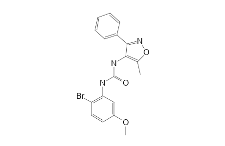 1-(2-bromo-5-methoxyphenyl)-3-(5-methyl-3-phenyl-4-isoxazolyl)urea