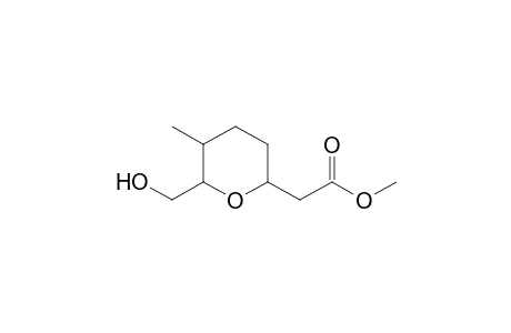 (2S,5R,6R)-Methyl 6-hydroxymethyl-5-methyltetrahydro-2H-pyran-2-acetate