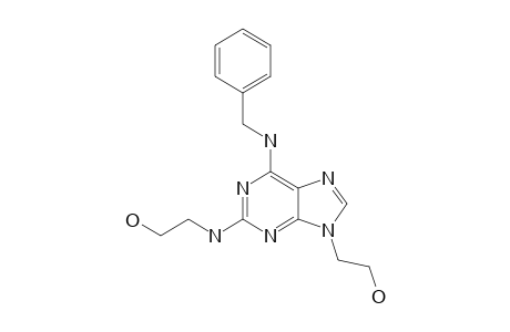 2-[[6-(Benzylamino)-9-(2-hydroxyethyl)purin-2-yl]amino]ethanol