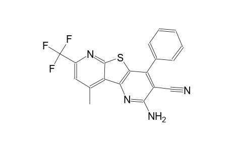 2-amino-9-methyl-4-phenyl-7-(trifluoromethyl)pyrido[2',3':4,5]thieno[2,3-b]pyridine-3-carbonitrile