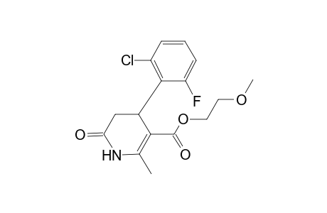 2-Methoxyethyl 4-(2-chloro-6-fluorophenyl)-2-methyl-6-oxo-1,4,5,6-tetrahydro-3-pyridinecarboxylate