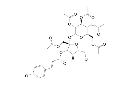 1,2',3',4',6'-O-PENTAACETYL-3-O-TRANS-PARA-COUMAROYL-SUCROSE