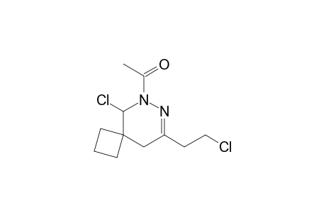 1-[9-chloro-6-(2-chloroethyl)-7,8-diazaspiro[3.5]non-6-en-8-yl]ethanone