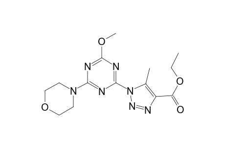 1-(4-Methoxy-6-morpholin-4-yl-[1,3,5]triazin-2-yl)-5-methyl-1H-[1,2,3]triazole-4-carboxylic acid ethyl ester