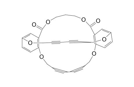 1,8,15,22,30,34-HEXAOXA-29,35-DIOXO-[8.8.7]-(1,4,2)-CYCLOPHA-3,5,17,19-TETRAYNE