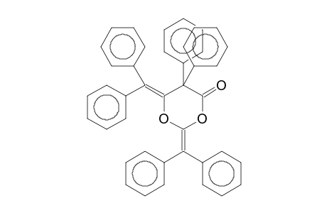 1,3-Dioxan-4-one, 2,6-bis(diphenylmethylene)-5,5-diphenyl-