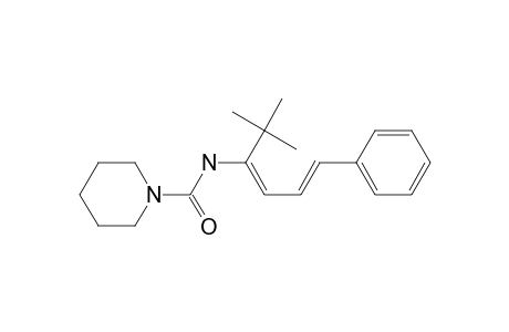 N-(2,2,-Dimethyl-6-phenyl-3,5-hexadien-3-yl)-1-piperidinecarboxamide