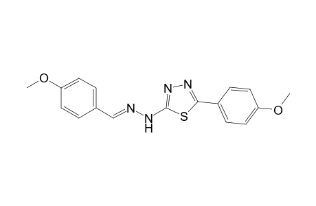 2-(4-Methoxybenzylidene)-1-(5-(4-methoxyphenyl)-1,3,4-thiadiazol-2-yl)hydrazine