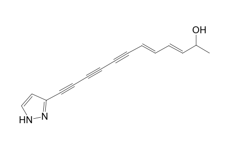 (3E,5E)-12-(1H-pyrazol-5-yl)-2-dodeca-3,5-dien-7,9,11-triynol