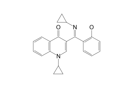 (Z)-1-cyclopropyl-3-((cyclopropylimino)(2-hydroxyphenyl)methyl)quinolin-4(1H)-one