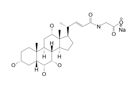 (22E)-3-ALPHA,6-ALPHA,7-ALPHA,12-ALPHA-TETRAHYDROXY-5-BETA-CHOL-22-EN-24-OYL-GLYCINE-SODIUM-SALT