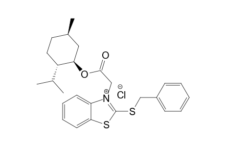 2-(benzylthio)-3-(2-(((1R,2S,5R)-2-isopropyl-5-methylcyclohexyl)oxy)-2-oxoethyl)benzo[d]thiazol-3-ium chloride