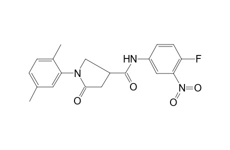 Pyrrolidine-3-carboxamide, N-(4-fluoro-3-nitrophenyl)-1-(2,5-dimethylphenyl)-5-oxo-