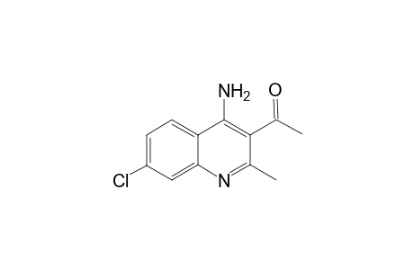 1-Ethanone, 1-(4-amino-7-chloro-2-methyl-3-quinolinyl)-