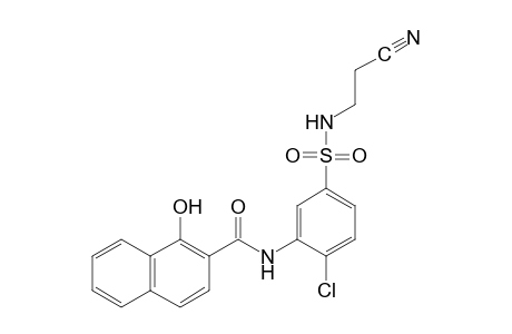 2'-chloro-5'-[(2-cyanoethyl)sulfamoyl]-1-hydroxy-2-naphthanilide