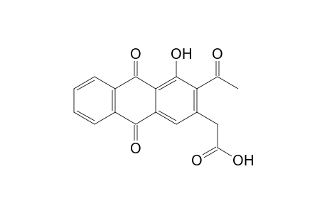 2-(3-acetyl-4-hydroxy-9,10-diketo-2-anthryl)acetic acid