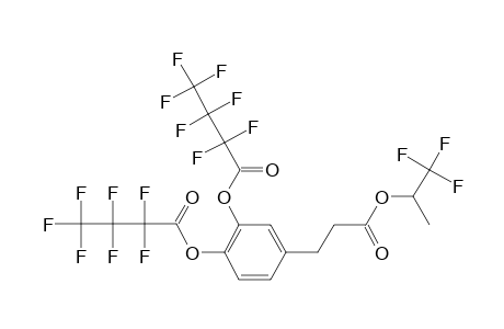 3,4-Dihydroxyhydrocinnamic acid, o,o'-bis(heptafluorobutyryl)-, 1,1,1-trifluoro-2-propyl ester