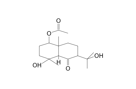 1b-Acetoxy-4b,11-dihydroxy-eudesman-6-one