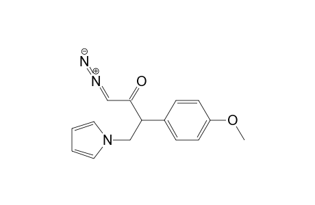 2-Butanone, 1-diazo-3-(4-methoxyphenyl)-4-(1H-pyrrol-1-yl)-, (.+-.)-