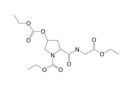 L-Hydroxyprolylglycine, N,o-bis(ethoxycarbonyl)-, ethyl ester