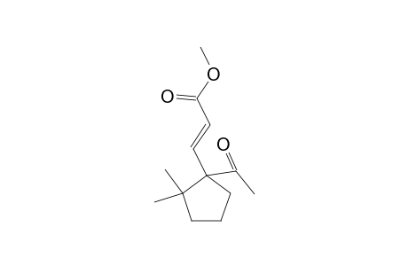 2-PROPENOIC ACID, 3-(1-ACETYL-2,2-DIMETHYLCYCLOPENTYL)-, METHYL ESTER, (E)-