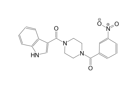 1H-indole, 3-[[4-(3-nitrobenzoyl)-1-piperazinyl]carbonyl]-