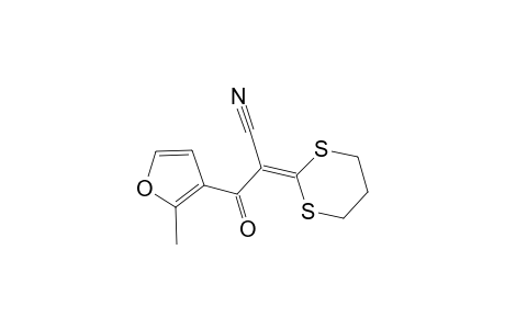 Propanenitrile, 3-(2-methyl-3-furyl)-3-oxo-2-(1,3-dithian-2-ylidene)-