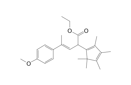 (E)-Ethyl 2-(pentamethylcyclopentadien-1-yl)-4-(p-methoxyphenyl)pent-3-en-1-oate