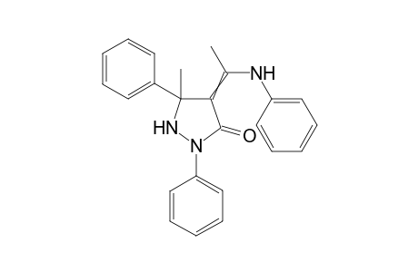 4-(1-anilinoethylidene)-5-methyl-2,5-diphenyl-pyrazolidin-3-one