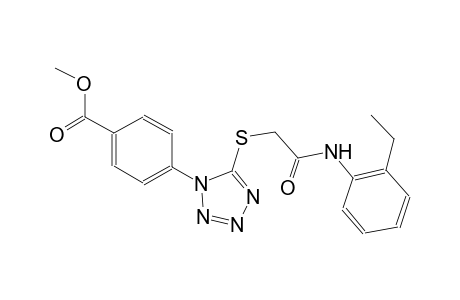 benzoic acid, 4-[5-[[2-[(2-ethylphenyl)amino]-2-oxoethyl]thio]-1H-tetrazol-1-yl]-, methyl ester
