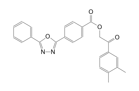 2-(3,4-dimethylphenyl)-2-oxoethyl 4-(5-phenyl-1,3,4-oxadiazol-2-yl)benzoate