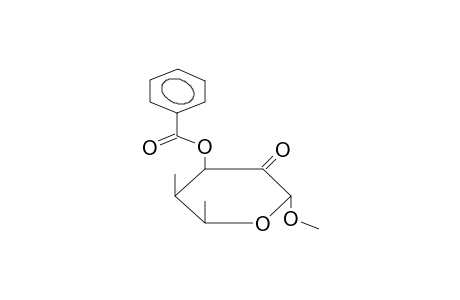 METHYL 4,6-DIDEOXY-3-O-BENZOYL-4C-METHYL-ALPHA-L-LIXOHEXOPYRANOS-2-ULOSE