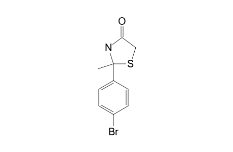 2-(p-bromophenyl)-2-methyl-4-thiazolidinone