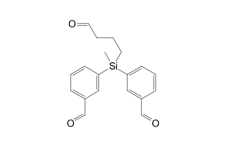 3-[(3-formylphenyl)-methyl-(4-oxobutyl)silyl]benzaldehyde