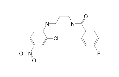 N-[3-(2-chloro-4-nitro-anilino)propyl]-4-fluoro-benzamide