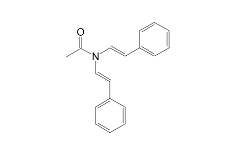 N,N-Bis(2-phenylethenyl)acetamide