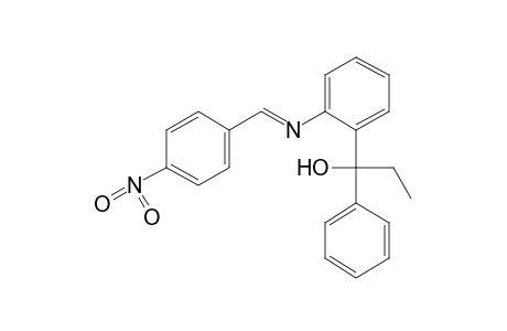 alpha-ETHYL-2-[(p-NITROBENZYLIDENE)AMINO]BENZHYDROL