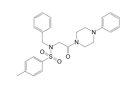 benzenesulfonamide, 4-methyl-N-[2-oxo-2-(4-phenyl-1-piperazinyl)ethyl]-N-(phenylmethyl)-