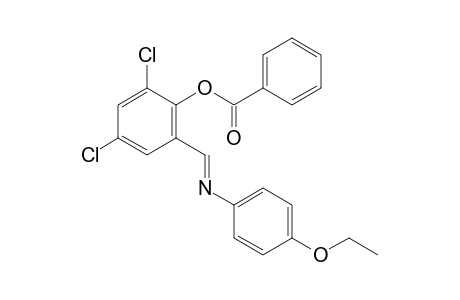 2,4-dichloro-6-[N-(p-ethoxyphenyl)formimidoyl]phenol, benzoate