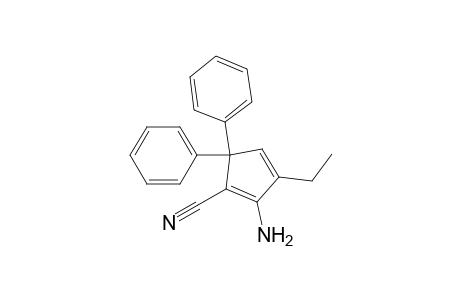 2-Amino-3-ethyl-5,5-diphenylcyclopenta-1,3-diene-1-carbonitrile