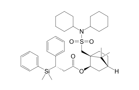 (1S,2R,4R)-1-(N,N-Dicyclohexylaminosulfonylmethyl)-7,7-dimethylbicyclo[2.2.1]heptan-2-yl (3'S)-3'-dimethyl(phenyl)silyl-3'-phenylpropanoate