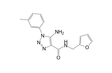 1H-1,2,3-triazole-4-carboxamide, 5-amino-N-(2-furanylmethyl)-1-(3-methylphenyl)-